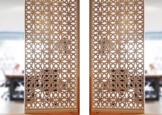 China Painéis decorativos de aço inoxidável da tela do metal com partição / escondendo a função fornecedor