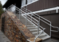 Trilhos de aço inoxidável personalizados da escadaria da cor para restaurantes / construções comerciais fornecedor