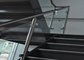Trilhos de vidro personalizados da escada do projeto, trilhos de vidro de aço inoxidável da estética fornecedor