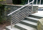 Trilhos de aço inoxidável do nivelamento alto / corrimão de aço inoxidável da escada para o centro de exposição fornecedor