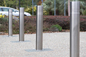 Barreiras de postes de amarração da segurança do papel de advertência, refletor durável forte estalam acima postes de amarração fornecedor