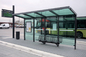 A manutenção de aço inoxidável de vidro da facilidade da parada do ônibus para o carro da espera / fornece o resto provisório fornecedor