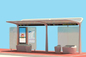 Estrutura razoável da parada do ônibus de aço inoxidável original do estilo com Seat de espera / derramamento de chuva fornecedor