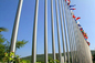 Polo de bandeira de aço inoxidável da vária forma para quadrados da cidade / terminais da alfândega / estádios fornecedor
