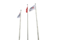 Bandeira pequena pólo do escritório de pouco peso, base redonda do suporte interno cónico do mastro de bandeira fornecedor